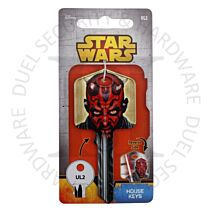 Star Wars UL2-SW5 DARTH MAUL Painted Licensed Universal 6-Pin Cylinder Key Blank