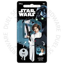 Star Wars Princess Leia Painted Licensed Universal 6-Pin Cylinder Key Blank