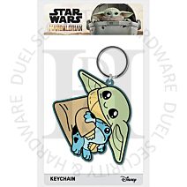Star Wars RK39325C Grogu Frog The Mandalorian Licenced PVC Rubber Keychain Key Ring