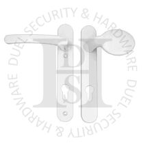 TSS HAN122LPW UPVC Multipoint 92mm PZ Sprung Lever Moveable Pad Door Handles 122mm Screw Centres White