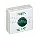 Deedlock  AEB17 White Plastic Press To Exit With Green Dome