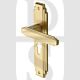 Heritage Brass Door AST5948 Handle Euro Profile Astoria Design Satin Brass
