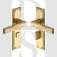 Heritage Brass ATL5730-SB Door Handle for Bathroom Atlantis Design Satin Brass
