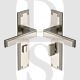 Heritage Brass ATL5730-SN Door Handle for Bathroom Atlantis Design Satin Nickel