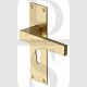 Heritage Brass MET4948-SB Door Handle for Euro Profile Plate Metro Design Satin Brass