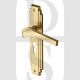 Heritage Brass TIF5248-SB Door Handle Euro Profile Plate Tiffany Design Satin Brass