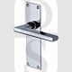 Heritage Brass TR1310-PC Door Handle Lever Latch Trident Design Polished Chrome
