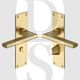 Heritage Brass TR1330-SB Door Handle Bathroom Set Trident Design Satin Brass