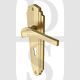Heritage Brass WAL6500-SB Door Handle Lever Lock Waldorf Design Satin Brass