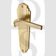 Heritage Brass WAL6510-SB Door Handle Lever Latch Waldorf Design Satin Brass