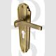Heritage Brass WAL6548-AT Door Handle for Euro Profile Plate Waldorf Design Antique Brass