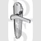 Heritage Brass WAL6548-PC Door Handle for Euro Profile Plate Waldorf Design Polished Chrome
