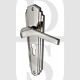 Heritage Brass WAL6548-PNF Door Handle for Euro Profile Plate Waldorf Design Polished Nickel