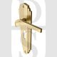 Heritage Brass WAL6548-SB Door Handle for Euro Profile Plate Waldorf Design Satin Brass