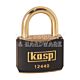 Kasp K12240BLAKA Black Vinyl Padlock - Same Key