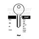 Abus Copy CSA4P Cylinder Key Blanks