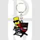 The Simpsons Bart Simpson Director Enamelled Licensed Keychain-Keyring