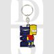 The Simpsons Bart Simpson - BART Enamelled Licensed Keychain-Keyring
