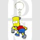 The Simpsons Bart Simpson Spray Paint Enamelled Licensed Keychain-Keyring