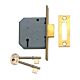 Union 2177 65mm 3 Lever Mortise Deadlock Polished Brass