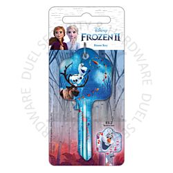 Disney Frozen 2 Olaf Universal UL2 6-Pin Cylinder Key Blank