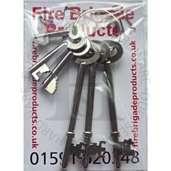 Fire Brigade Products Set of 6 FB KEYS - Comprises one of each FBWK-FB11K-FB14K-FB1K-FB2K-FB4K