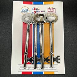 Fire Brigade Products FB1 Fire Brigade Standard Mortice-Rim Key Pack of 4