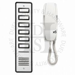 Securefast F6906S Six Way Surface Mounted Audio Entry Kit