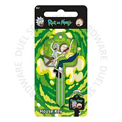 Warner Bros Rick and Morty KEY00182 6-Pin UL2 Universal Section Cylinder Key Blank