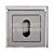 S2ESCKSPC Square UK Key Escutcheon PC (Pair)