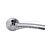 Atlantic Status S32R Florida Lever Handle On Round Rose Satin Chrome-Polished Chrome