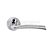 Atlantic Status S33RSCPC Indiana Lever Handle On Round Rose Satin Chrome-Polished Chrome