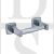 Bary 3039.PSS Grade 304 Toilet Roll Holder Concealed Fixing Polished Stainless Steel