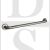 Bary SGB2.32.450.SSS Grab Bar Complete With Concealed Rose 450mm Satin Stainless Steel