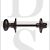 Carlisle Brass AA133BA 4.9mm Square Spindle Oval Thumbturn & Coin Release With Rose Black Antique