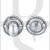 Carlisle Brass AQ133CP 42mm Diameter Oval Thumbturn & Release Polished Chrome