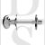 Carlisle Brass AA133CP 4.9mm Square Spindle Oval Thumbturn & Coin Release With Rose Polished Chrome