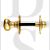 Carlisle Brass AA133BA 4.9mm Square Spindle Oval Thumbturn & Coin Release With Rose Polished Brass