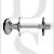 Carlisle Brass AA133SC 4.9mm Square Spindle Oval Thumbturn & Coin Release With Rose Satin Chrome