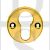 Carlisle Brass AA145PB Raised Face Fix Euro Cylinder Escutcheon Polished Brass