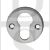 Carlisle Brass AA145PB Raised Face Fix Euro Cylinder Escutcheon Satin Chrome