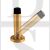 Carlisle Brass AA21SSB 72mm Sprung Cylindrical Wall Mounted Door Stop With Rose Satin Brass