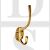 Carlisle Brass AA25SB Face Fixing Hat & Coat Hook Satin Brass