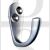Carlisle Brass AA26SC Face Fixing Single Wardrobe Hook Satin Chrome
