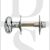 Carlisle Brass AA32CP Door Security Bolt Oval Thumbturn & Coin Release With Rose Polished Chrome