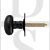 Carlisle Brass AA33MB Oval Thumbturn With Rose Spline Spindle Matt Black
