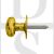 Carlisle Brass AA33PB Oval Thumbturn With Rose Spline Spindle Polished Brass