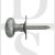 Carlisle Brass AA33SC Oval Thumbturn With Rose Spline Spindle Satin Chrome