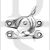 Carlisle Brass AA40CP Non Locking Sash Fitch Fastener Polished Chrome