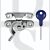 Carlisle Brass AA40LCKCP Locking Sash Fitch Fastener Polished Chrome